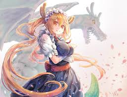 Miss kobayashi's dragon maid tohru dress cosplay costume. Hd Wallpaper Anime Miss Kobayashi S Dragon Maid Tohru Miss Kobayashi S Dragon Maid Wallpaper Flare