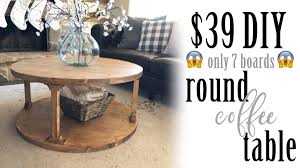 Rounding tops are large chart patterns that are an inverted bowl shape. Diy Round Coffee Table Shanty 2 Chic