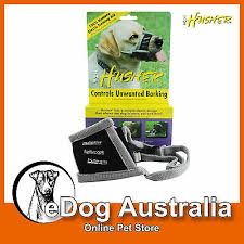 Husher Elastic Dog Training Muzzle Dog Bark Control Barking Biting Chewing Ebay