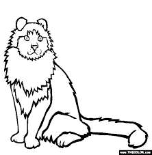 Coloring pages for cat (animals) ➜ tons of free drawings to color. Cats Online Coloring Pages
