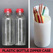 Upcycle Old Beverage Bottles With This Smart Pencil Case Plastic Bottle Crafts Bottle Diy