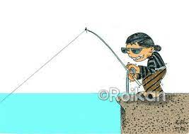 Kartun Mancing Javanese Angler Happy Fishing Angler Javanese