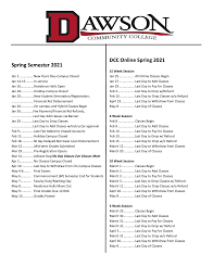 Academic Calendar