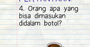 Minum jamu cukup seloki, sungguh indah si merak jantan. Contoh Teka Teki Logika Paling Sulit Dan Jawabannya Yang Hebat Untuk Para Murid Cikgu Ayu