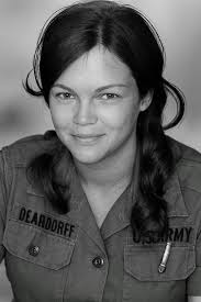 Robert J Huff with an unknown woman. Said to have warned the guys that the  Viet Cong were coming