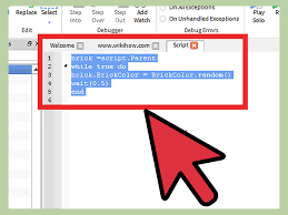 Using the dot operator is another way of adding code into a table, allowing other scripts to access that code. How To Change A Brick S Color Using Roblox Studio With Pictures