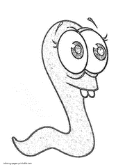 Download worm coloring pages and use any clip art,coloring,png graphics in your website, document or presentation. Worm Coloring Pages Free Printable Sheets