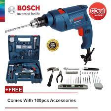 Why not go for a handy combi drill with all the accessories included, so you can always get the job done no matter the task at hand? Bosch Gsb 500 Re Professional Impact Drill Kit Set 10mm 240v Chuck 500 Watt 06011a01l0 Shopee Malaysia