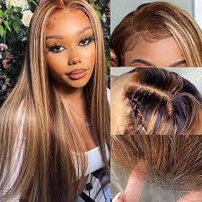 26 inch 613 Blonde HD Lace Front Wig Human Hair 13x4 Lace Front Straight  Wigs Human Hair Pre Plucked with Baby Hair Guleless Wigs 180% Density :  Amazon.ca: Beauty & Personal Care