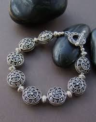 Lanelle Bali Silver Bracelet Sterling Silver Bali Beaded Etsy In 2021 Beaded Bracelets Silver Bead Bracelet Handmade Gold Jewellery