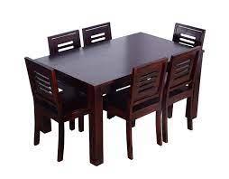 Riverside aberdeen round pedestal dining table. Mahimart And Handicrafts Sheesham Wood Wooden Dining Table Set With 6 Chairs Home And Living Room 6 Seater Mahogany Finish Buy Online In Andorra At Andorra Desertcart Com Productid 212011940