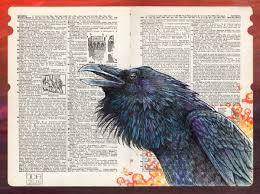 Raven Magic - Medieval Illustration on Dictionary Page - Museum Quality  Giclee Print - Etsy