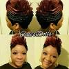 Lastly but not least cut on of the sides of your natural hair on the left hand mohawk and a deep line up to the back of ears. 1