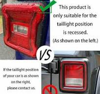 Rear Tail Light Lamp Guard Shell Cover Trim For Jeep ...