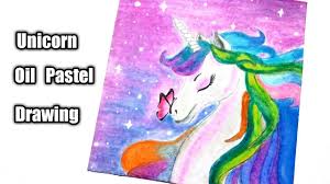 Unicorn Drawing With Oil Pastel Step By Step In 2020 Unicorn Drawing Oil Pastel Art Lessons