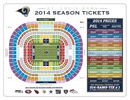 38 meticulous rams football seating chart