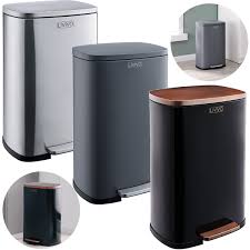 Designed to suit an array of budgets, spaces and styles, nothing is too big or small. 50l Stainless Steel Recycling Bin Pedal Waste Kitchen Trash Dustbin Rubbish Ebay