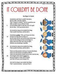 Poem And Quiz It Couldn T Be Done Poetry Quiz Quiz Multiple Meaning Words