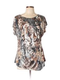 Short Sleeve Top Tops Grey Women S Tops Dress Barn Dresses