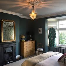 A Modern Victorian Home Tour Estelle Derouet Painted In Farrow And Balls Inchyra B Victorian House Interiors Modern Victorian Homes Victorian Bedroom Decor