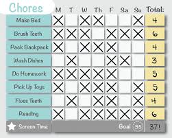 Solid Gray Customized Printable Chore Chart Behavior Chart