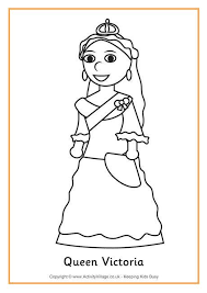 Queen Victoria Colouring Page Queen Victoria Coloring Pages Victoria Reign