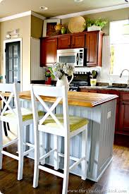 Plus, the base cabinets had a 1/4 lip on the sides that would work perfect with a thinner board. Board And Batten Kitchen Island From Thrifty Decor Chick