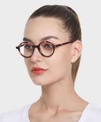Agatha Brown Round Eyeglasses