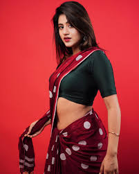 Kacha badam Girl Anjali Arora Latest Festival Saari Looks - Check Anjali  Sizzling Pictures in the Red Saree - The National Bulletin