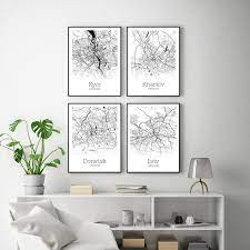Maybe you would like to learn more about one of these? Ukraine City Map Canvas Posters Kyiv Kharkiv Donetsk Lviv Map Art Print Black White Modern Wall Art Painting Office Home Decor Painting Calligraphy Aliexpress