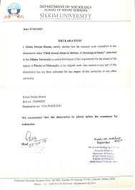 Child Sexual Abuse in Sikkim: A Sociological Study Sikkim University