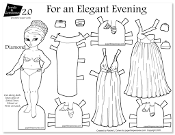 Now, with the availability of paper doll coloring pages. Evening Gowns For Paper Dolls With Diamond Laptrinhx News