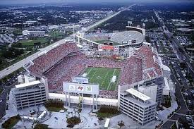 Raymond James Stadium Home To The Tampa Bay Buccaneers The Big Sombrero In Background Tampa Bay Buccaneers Football Tampa Bay Bucs Nfl Stadiums