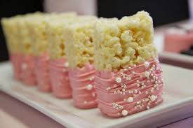 Birthday Cake Rice Krispie Treats Nutrition 12 Pink Pearl Silver Birthday Party Rice Crispy Krispie Treats Etsy In 2020 Candy Buffet Birthday Baby Shower Desserts Shower Desserts