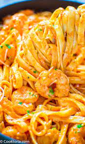 Shrimp Pasta With Roasted Pepper Sauce Best Seafood Recipes Cooking Seafood Seafood Dinner