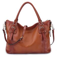 Yafeige Women S Vintage Soft Genuine Leather Tote Shoulder Bag Top Handle Bag Cross Bo Genuine Leather Totes Genuine Leather Handbags Totes Leather Diaper Bags