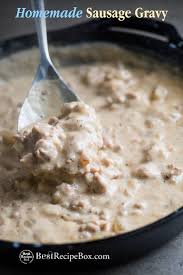 Biscuits And Gravy Without Sausage Recipe Homemade Sausage Gravy Recipe For Biscuits And Gravy Breakfast Bestrecipebox Sausage Gravy Best Biscuits And Gravy Sausage Gravy Recipe