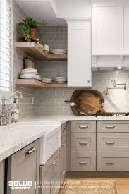 People make a ceiling roof, stylish sink. Two Tone Modern Farmhouse Kitchen Dinning Room Kitchen Cabinets Kitchen Wall Tiles Modern