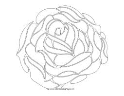 The free and printable pages look ready to get drenched with vibrant and radiant hues. Rose Adult Coloring Page