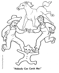 Printable simple gingerbread man coloring page. Gingerbread Man Coloring Page Nobody Can