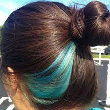 Chunky blue peekaboo highlights chunky highlights are wider in diameter and are placed closer together than your standard highlights. Get Crazy Creative With These 50 Peekaboo Highlights Ideas Hair Motive