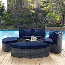 All smiles sunbrella throw pillow covers for outdoor patio furniture set 4 18x18 summer ocean thmemd decorative cushion coastal beach starfish accent pillows for daybed couch sofa. Summon 5 Piece Outdoor Daybed Set Multiple Finish Options Outdoor Daybed Patio Daybed Daybed Sets