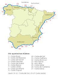 Madrid, barcelona, valencia, sevilla, saragossa, málaga, murcia, palma de mallorca, las palmas de gran canaria, bilbao. Liste Der Spanischen Kusten Wikipedia