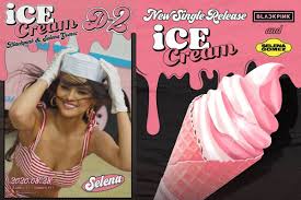 Cookies & cream remix consists of pink vanilla ice cream, cookie bites, and chocolate fudge. Selena Gomez Confirmed To Appear In Ice Cream Music Video With Blackpink Starbiz Net