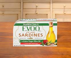In a small bowl, add olive oil, lemon juice, salt, pepper and whisk. Starkist E V O O Sardines With Tuscan Style Tomato Sauce In Extra Virgin Olive Oil Can Starkist