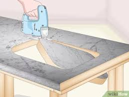 Cut down the form of the surface that you want to cover with the sheet. How To Cut Countertops With Pictures Wikihow