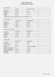 kohler air filter cross reference chart best picture of