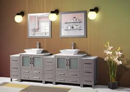 Buy products such as ove decors carran 60 in. Amazon Com Vanity Art 96 Inch Double Sink Bathroom Vanity Set 2 Shelves 13 Drawers Quartz Top And Ceramic Vessel Sink Bathroom Cabinet With Free Mirrors Va3130 96 G Kitchen Dining
