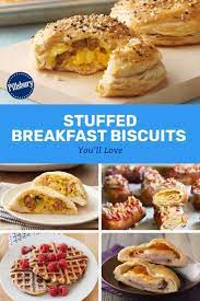 12 Stuffed Breakfast Biscuits You Ll Love Breakfast Breakfast Receipes Breakfast Biscuits