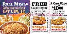 Popeyes Chicken Coupons For December 2016 Free Printable Coupons Kfc Coupons Printable Coupons
